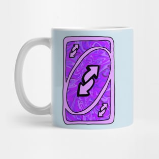 Trippy purple Uno reverse card Mug